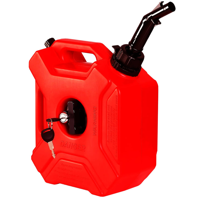 Chargez l&#39;image dans la visionneuse de la galerie, Miolle Gas Can with Mounting Bracket and Lock, 5L Red
