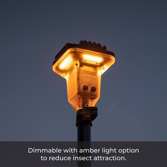 LightRanger 2000 setup with amber light option to reduce insect attraction.