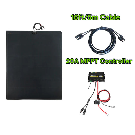 240W 12V Black Flexible Solar Panel for Roof Tent